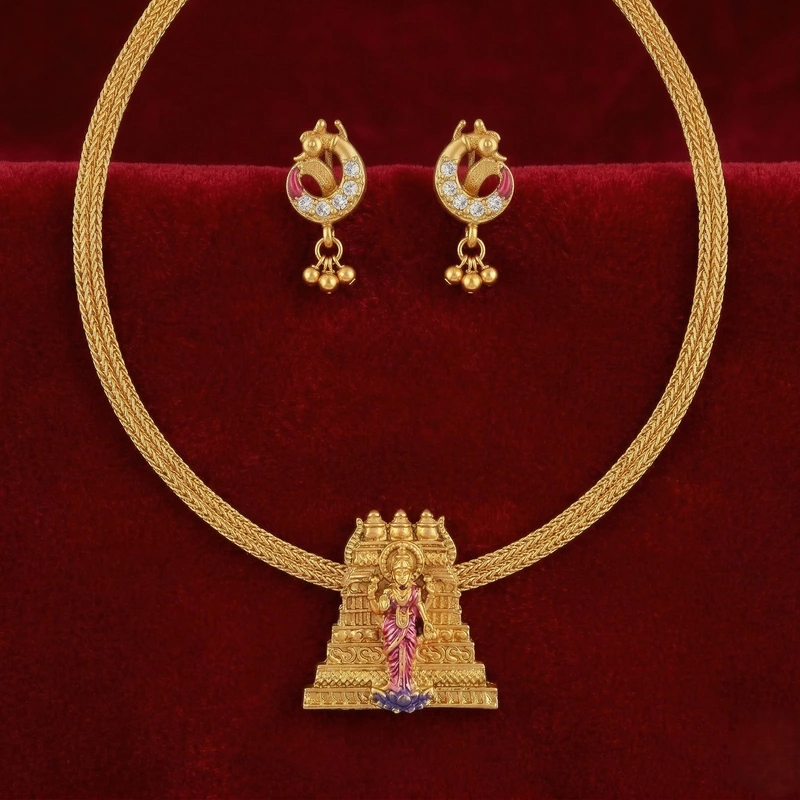 Goddess Pendant Necklace Set
