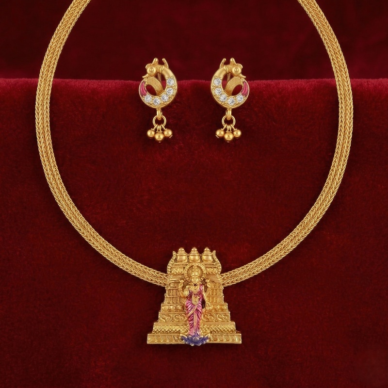 Goddess Pendant Necklace Set