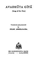 Avadhuta Gita of Dattatreya - Translated By Swami Ashokananda
