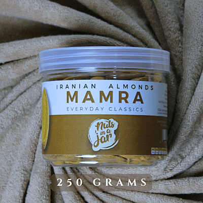 Nuts In a Jar Iranian Mamra Almonds Everyday Classics 250 Grams Nuts In a Jar Iranian Mamra Almonds Everyday Classics 250 Grams