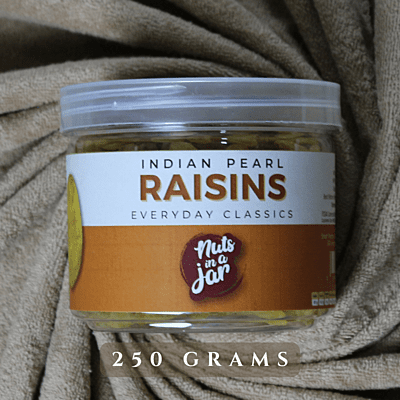 Nuts in a Jar Indian Pearl Raisins Everyday Classics 250 Grams Nuts in a Jar Indian Pearl Raisins Everyday Classics 250 Grams