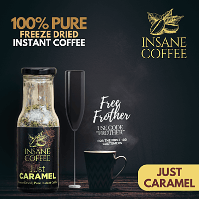 Insane Coffee Freeze Dried just Caramel 50 Grams