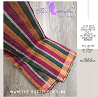 PURE  LINEN SAREE GSSSLIN22892