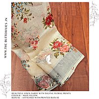 PURE LINEN SAREE YBRSLIN23410 PURE LINEN SAREE YBRSLIN23410