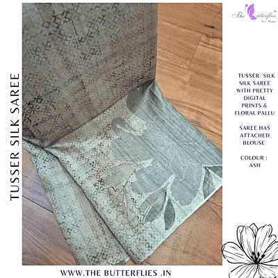 TUSSER SILK SAREE SFHSTSK23691
