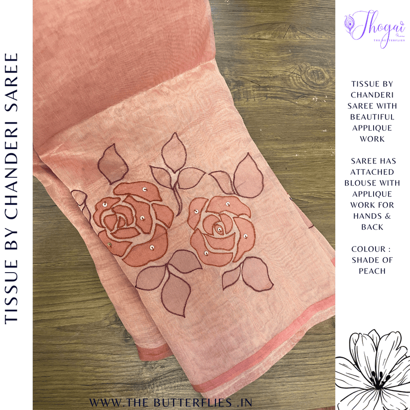 TISSUE BY CHANDERI SILK SAREE DVFSCDS23709