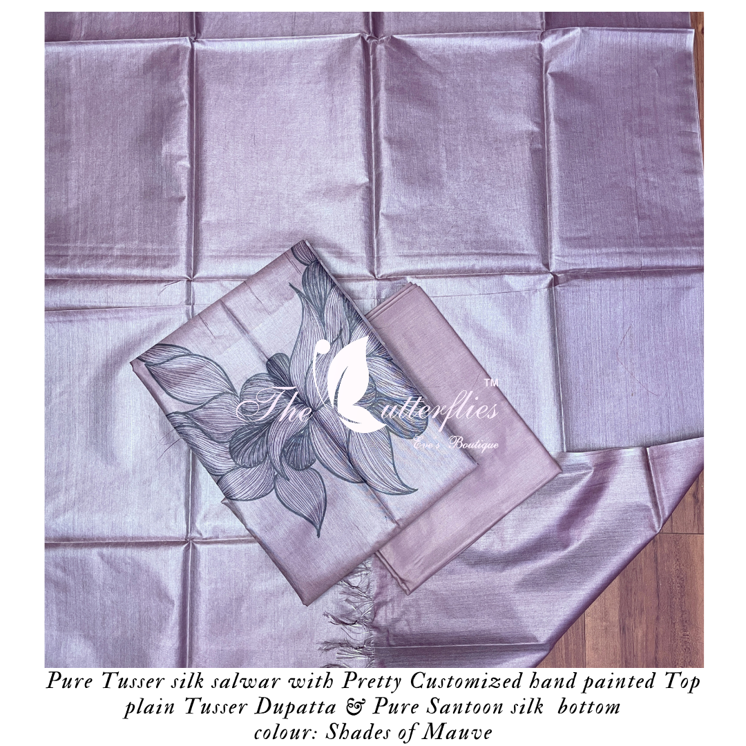 PURE TUSSER SILK SALWAR ANCCTRS24219