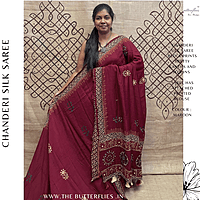 PURE CHANDERI SILK SAREE DCMSCDS24566