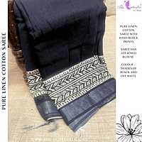 LINEN COTTON SAREE ssgSLIN24651