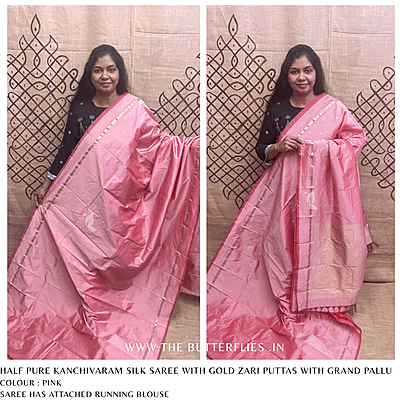 HALF PURE KANCHIVARAM SILK SAREE KPSSSIL24681