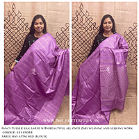 FANCY TUSSER SILK SAREE SFHSTUS24630