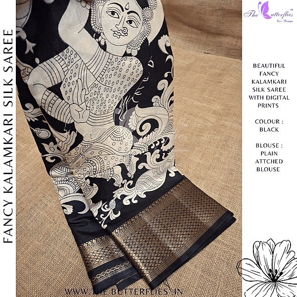 FANCY KALAMKARI SILK SAREE KSPSFSC24708 FANCY KALAMKARI SILK SAREE KSPSFSC24708