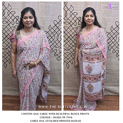 CHIFFON SILK SAREE ssgSGRS24778