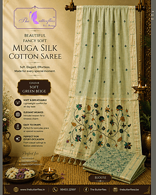 MUNGA SILK  COTTON SAREE MHTSFSC24843