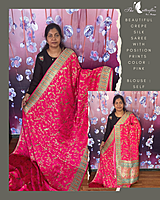 CREPE SILK SAREE RJASPMS24878 CREPE SILK SAREE RJASPMS24878