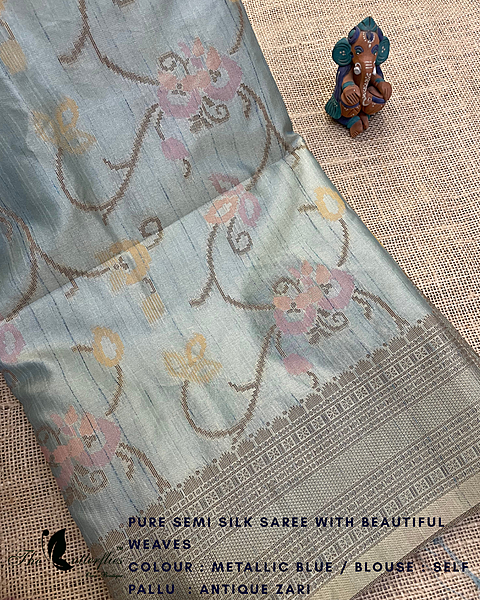 PURE SEMI SILK SAREE PFLSSIL25040 PURE SEMI SILK SAREE PFLSSIL25040