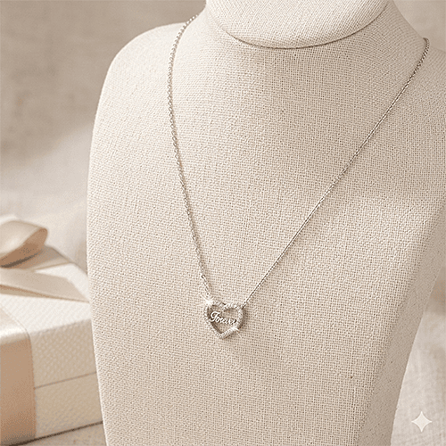 Single Layered Chain - Love Text 2