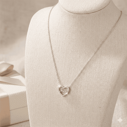 Single Layered Chain - Love Text 2