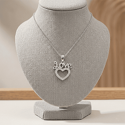 Single Layered Chain - Love Text 1