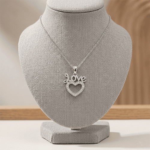 Single Layered Chain - Love Text 1