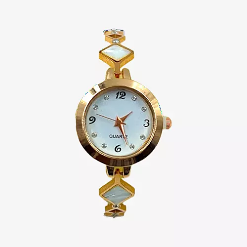 Elegant Rose Gold Square Bracelet Watch for Women - Analog Quartz