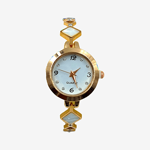 Elegant Rose Gold Square Bracelet Watch for Women - Analog Quartz