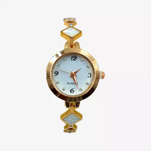 Elegant Rose Gold Square Bracelet Watch for Women - Analog Quartz