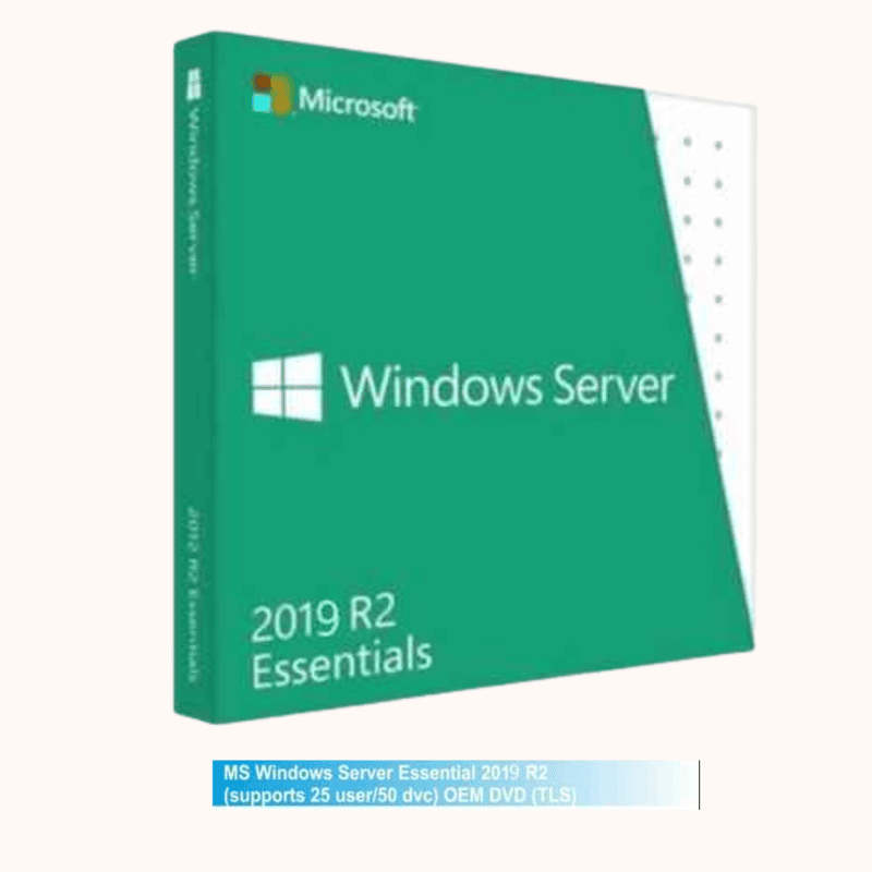 MS Windows Server Essential 2019 (supports 25 user/50 dvc) OEM