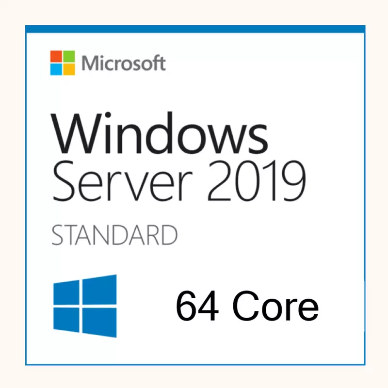 MS Windows 2019 Server Std (ZERO CAL) (64 bit) (16 core) OEM DVD (HP-ROK)