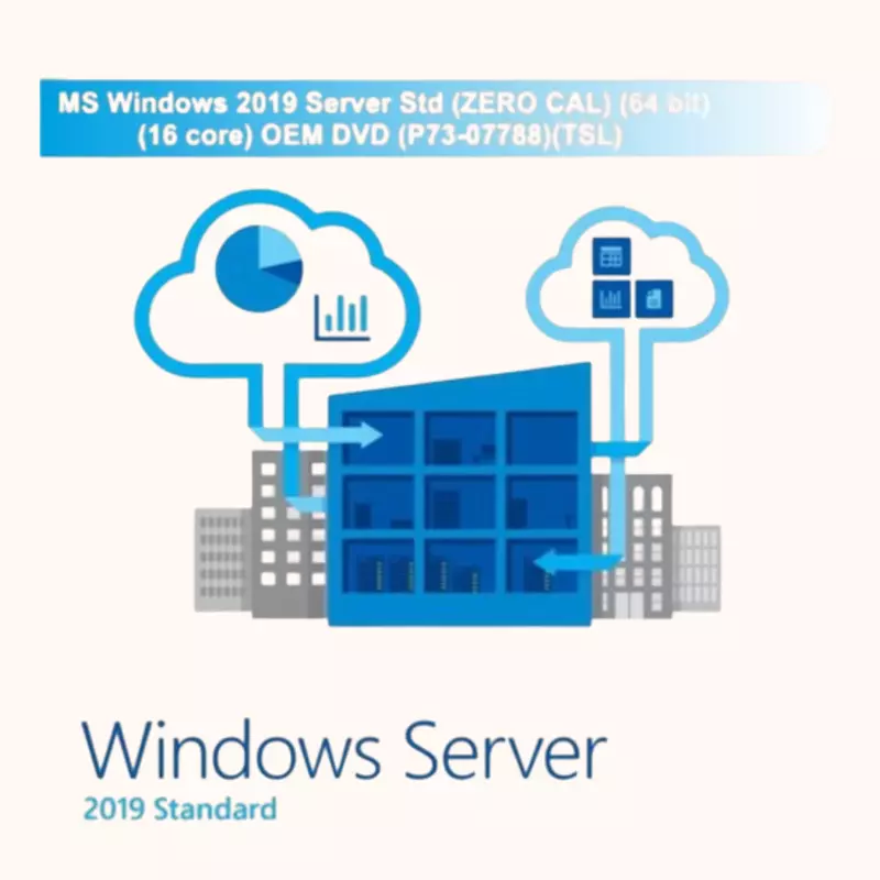 MS Windows 2019 Server Std (ZERO CAL) (64 bit) (16 core) OEM DVD (P73-07788)