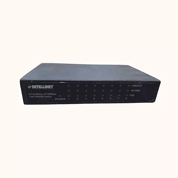 Refurbished Intelinet 8-Port Fast Ethernet Office Switch (523318-R5D)