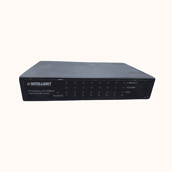 Refurbished Intelinet 8-Port Fast Ethernet Office Switch (523318-R5D)