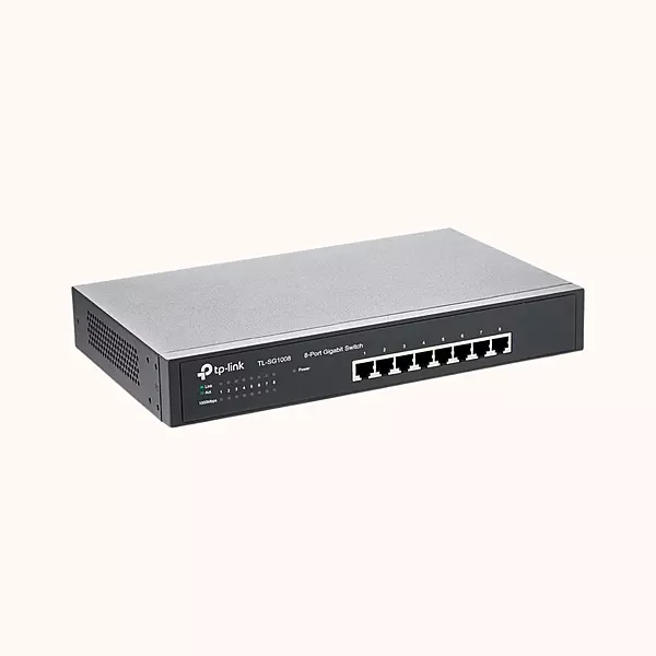 TP Link 8 Port Gigabit Unmanaged Non-PoE Switch (TL SG1008)