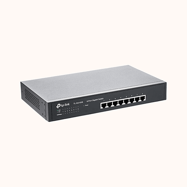 TP Link 8 Port Gigabit Unmanaged Non-PoE Switch (TL SG1008)