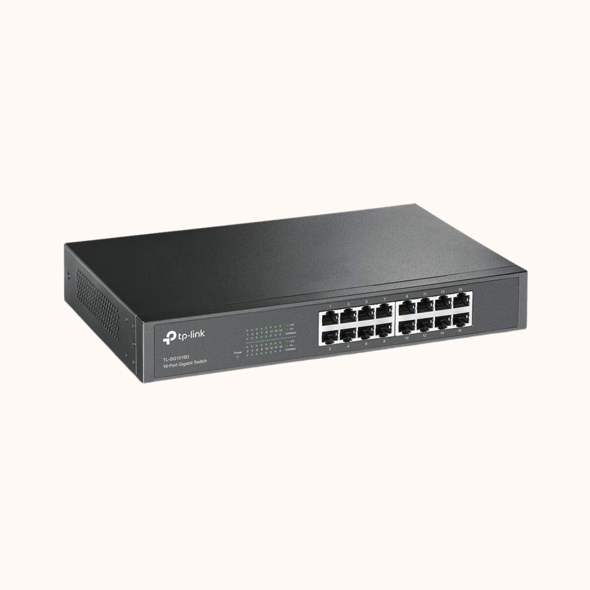 TP Link 16-Port Gigabit Desktop Switch Non-PoE (TL-SG1016D)