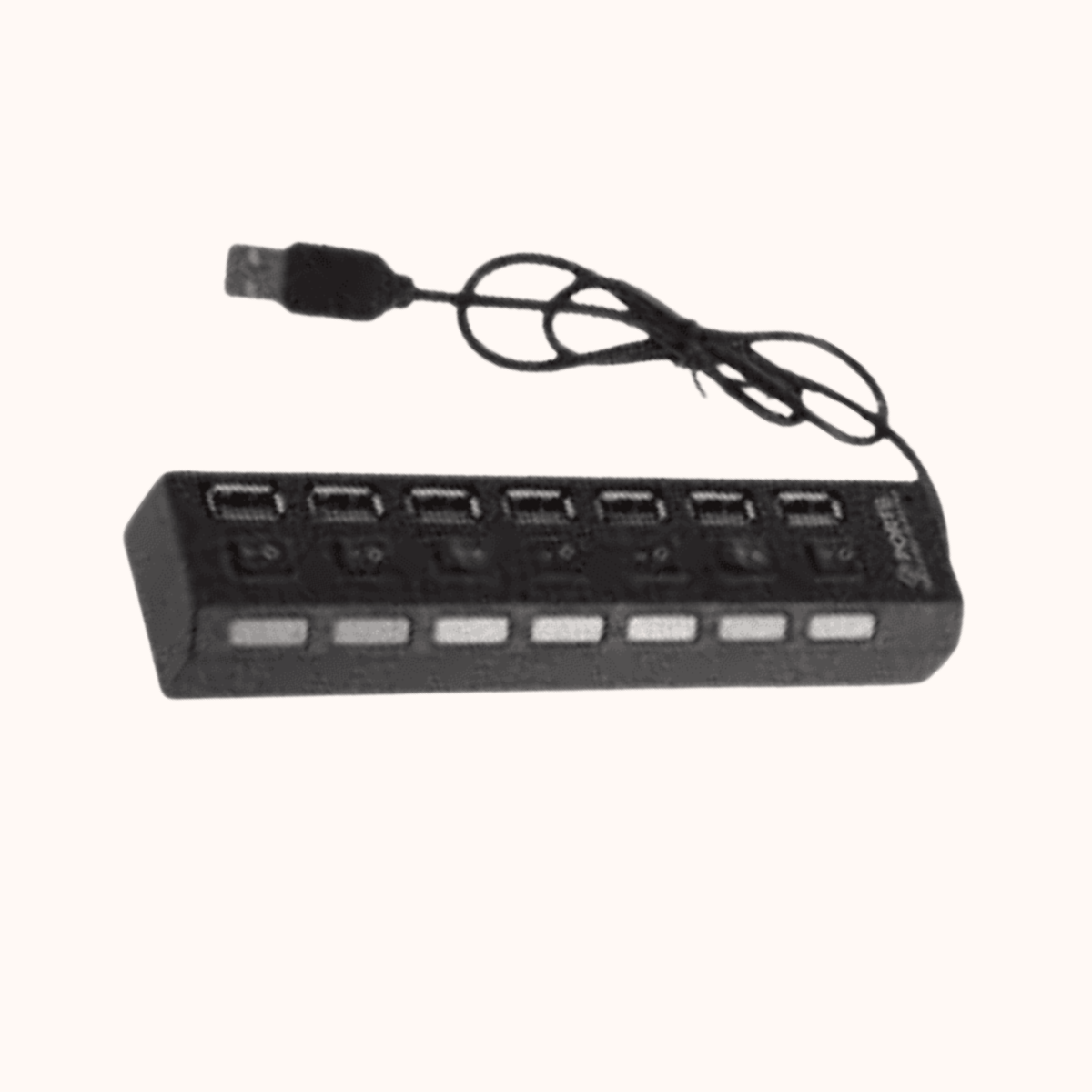 ADNet USB HUB  2.0 Hub 7Port with switch (AD-819)
