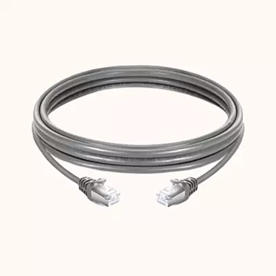 Delton Cat6 STP 26AWG, Grey, LSZH, Patch Cord, 1M (DLT-PC6STGL-1)