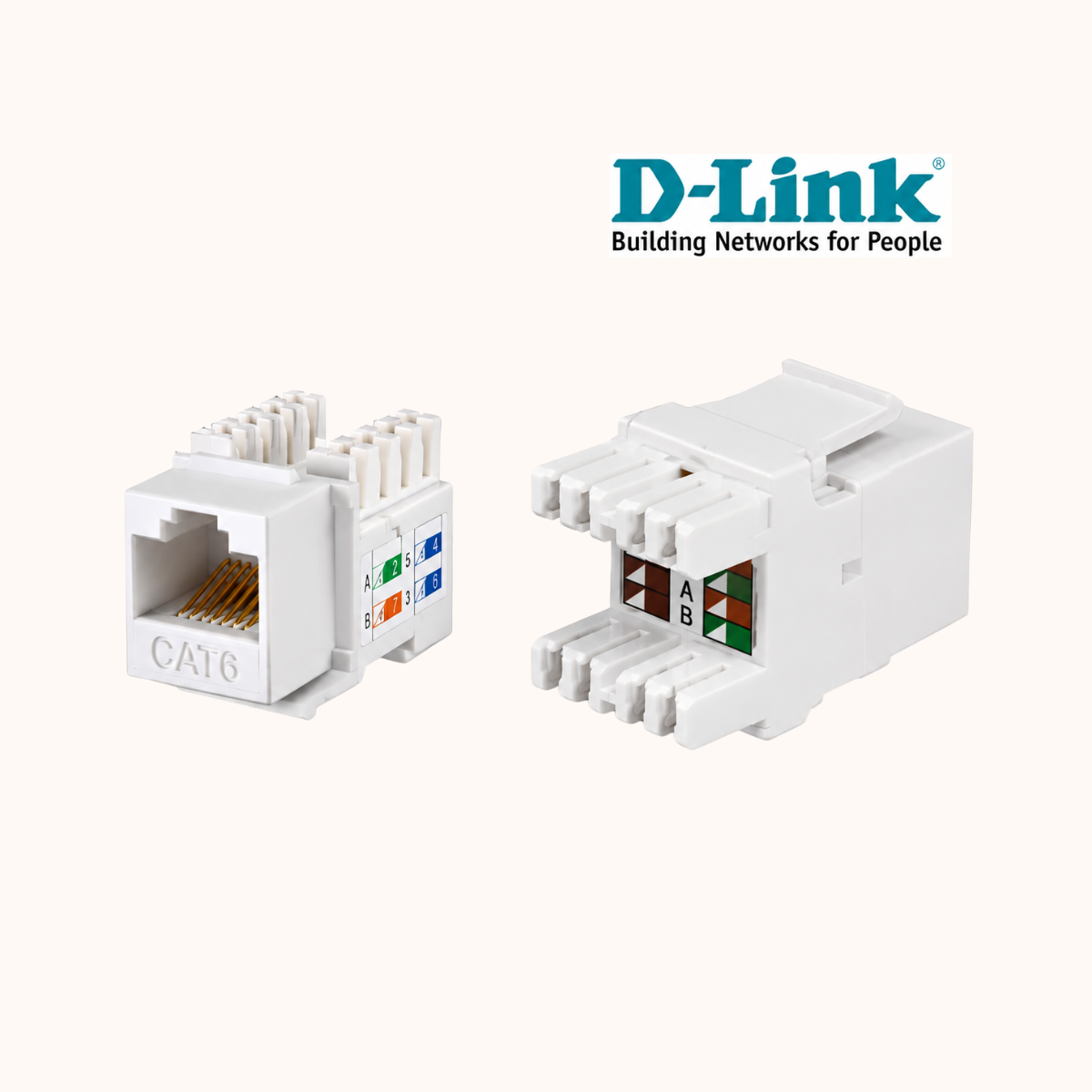 D-Link NKJ-C6WHI1B21 CAT6 UTP Keystone Jacks