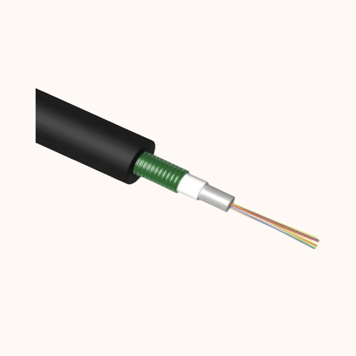 COMMSCOPE 6 CORE SINGLE MODE AMOURED OUTDOOR FIBER CABLE OS2 (2121106-4)