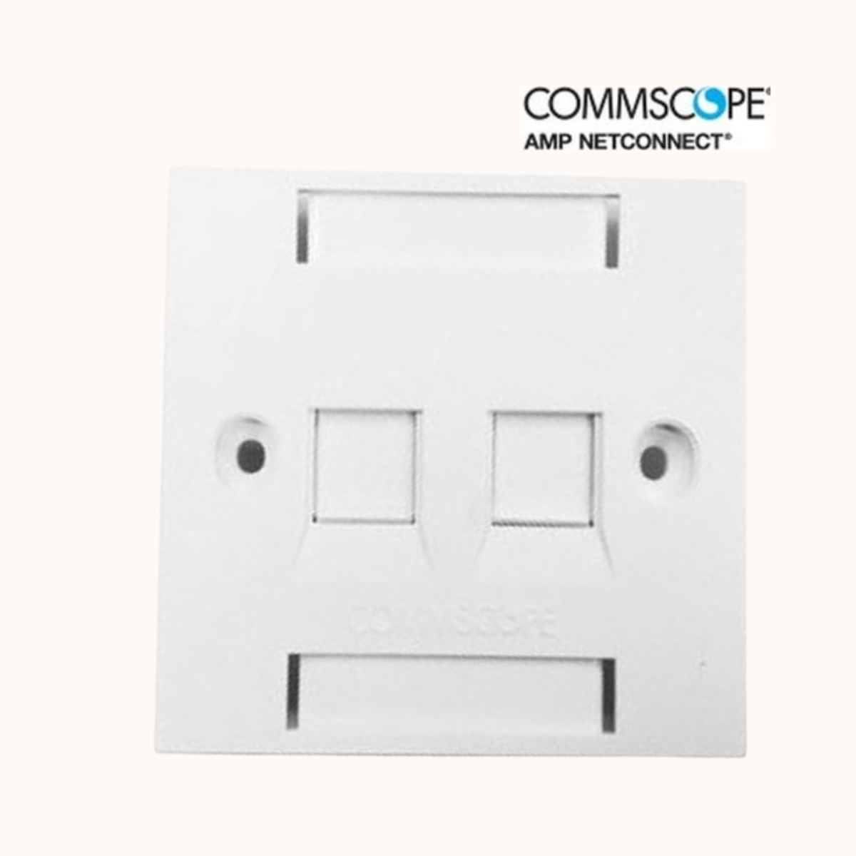 CommScope Cat6A Dual Face plate (1859053-1)