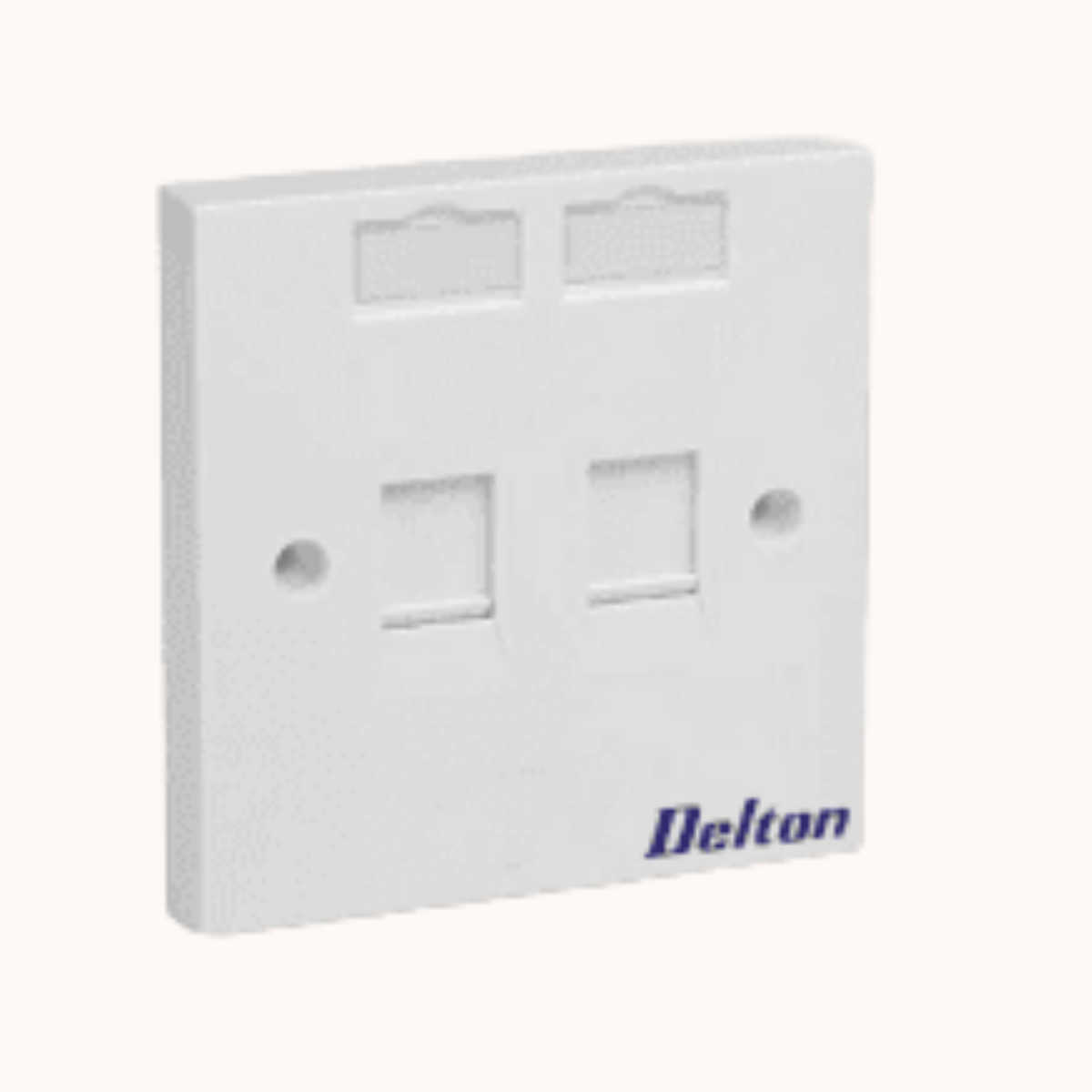 Delton Shuttered Face Plates dual Port (DLT-FPDMS)