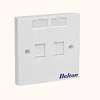Delton Shuttered Face Plates dual Port (DLT-FPDMS)