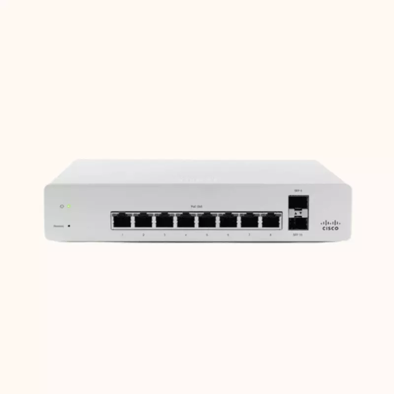 Cisco Meraki Cloud Managed 8 Port Gigabit Ethernet Switch – MS220-8