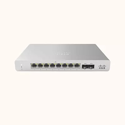 Cisco Meraki Licenses and Support - 8 Port Gigabit 127W PoE Switch-MS120-8FP