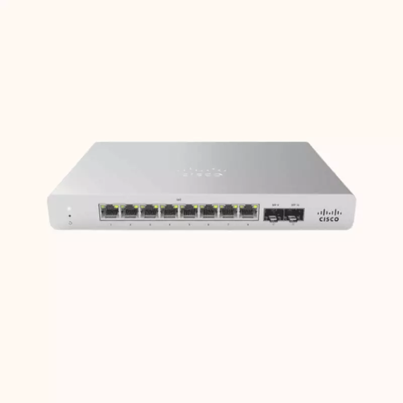 Cisco Meraki Licenses and Support - 8 Port Gigabit 127W PoE Switch-MS120-8FP