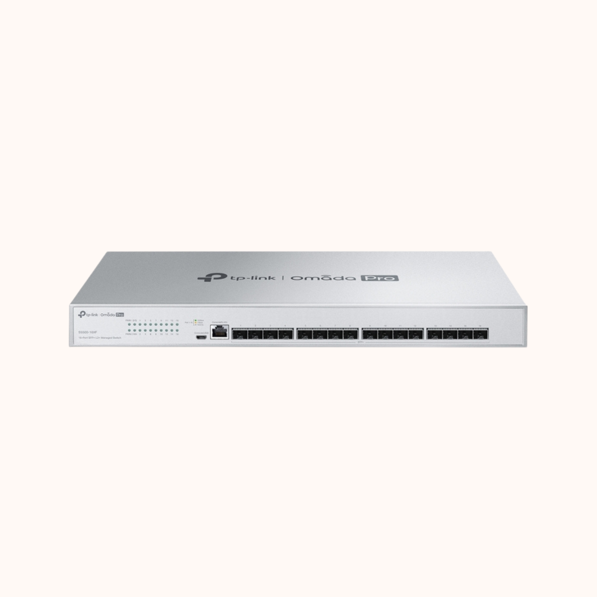 TP-Link Omada Pro 16-Port SFP+ L2+ Managed Switch-S5500-16XF