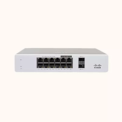 Cisco Meraki mGig switch with 240 W PoE+ ( MS130-12X )