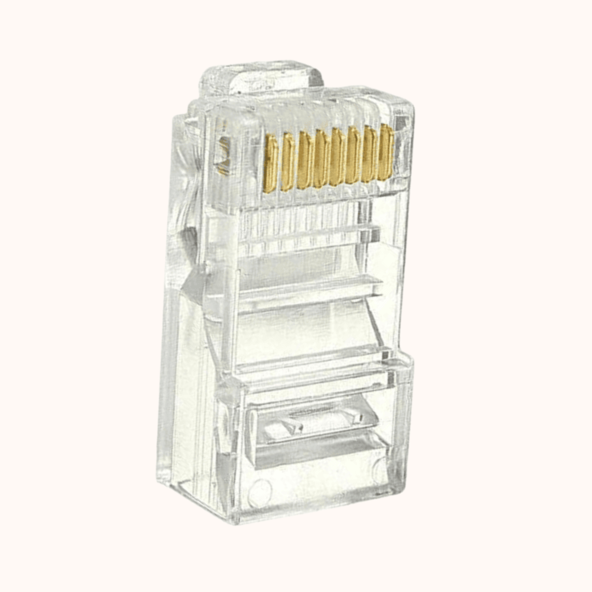 D-Link Cat 5 Rj 45 Cable Connector - Pack Of 100 Pieces, White (NPG-5 E1 TRA031-100))
