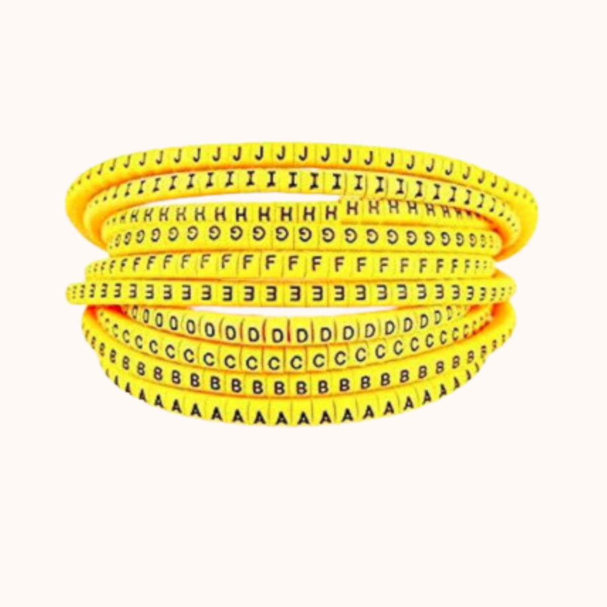 PVC Cable Marker 4mm Ferrule (Alphabetic A to Z)