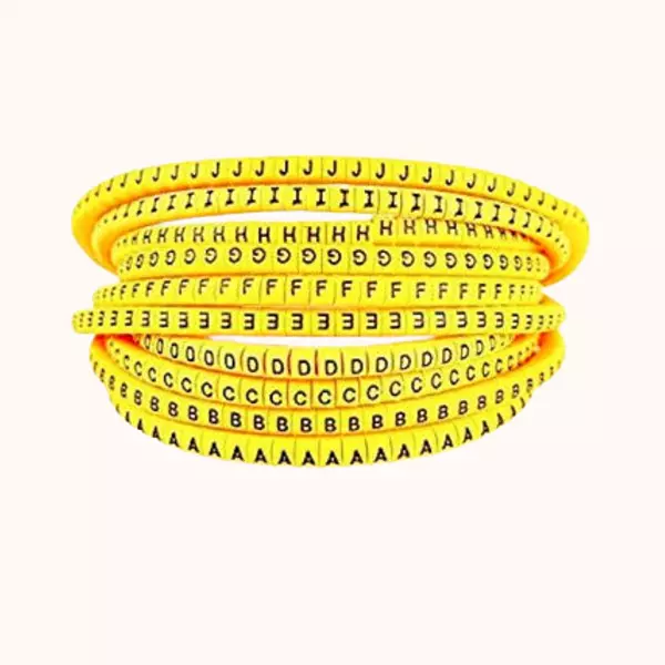 PVC Cable Marker 4mm Ferrule (Alphabetic A to Z)